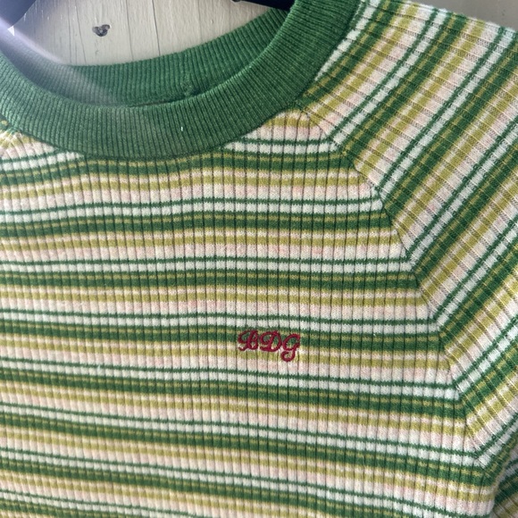 Urban Outfitters striped crop tee 🤎 - Picture 3 of 4